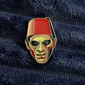 NEW Horror Movie Character Enamel Pin Red Fez Human Form Boris Karloff The Mummy